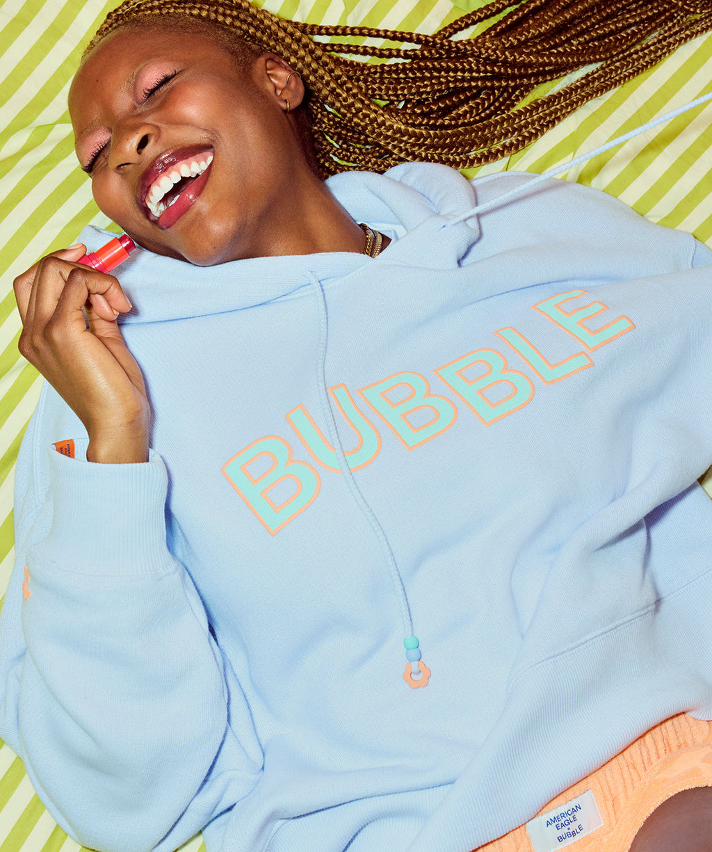 AE x Bubble Fleece Hoodie - Purple