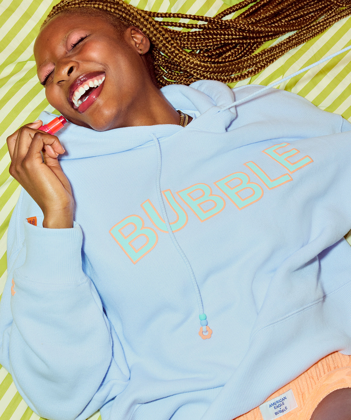 AE x Bubble Fleece Hoodie - Purple