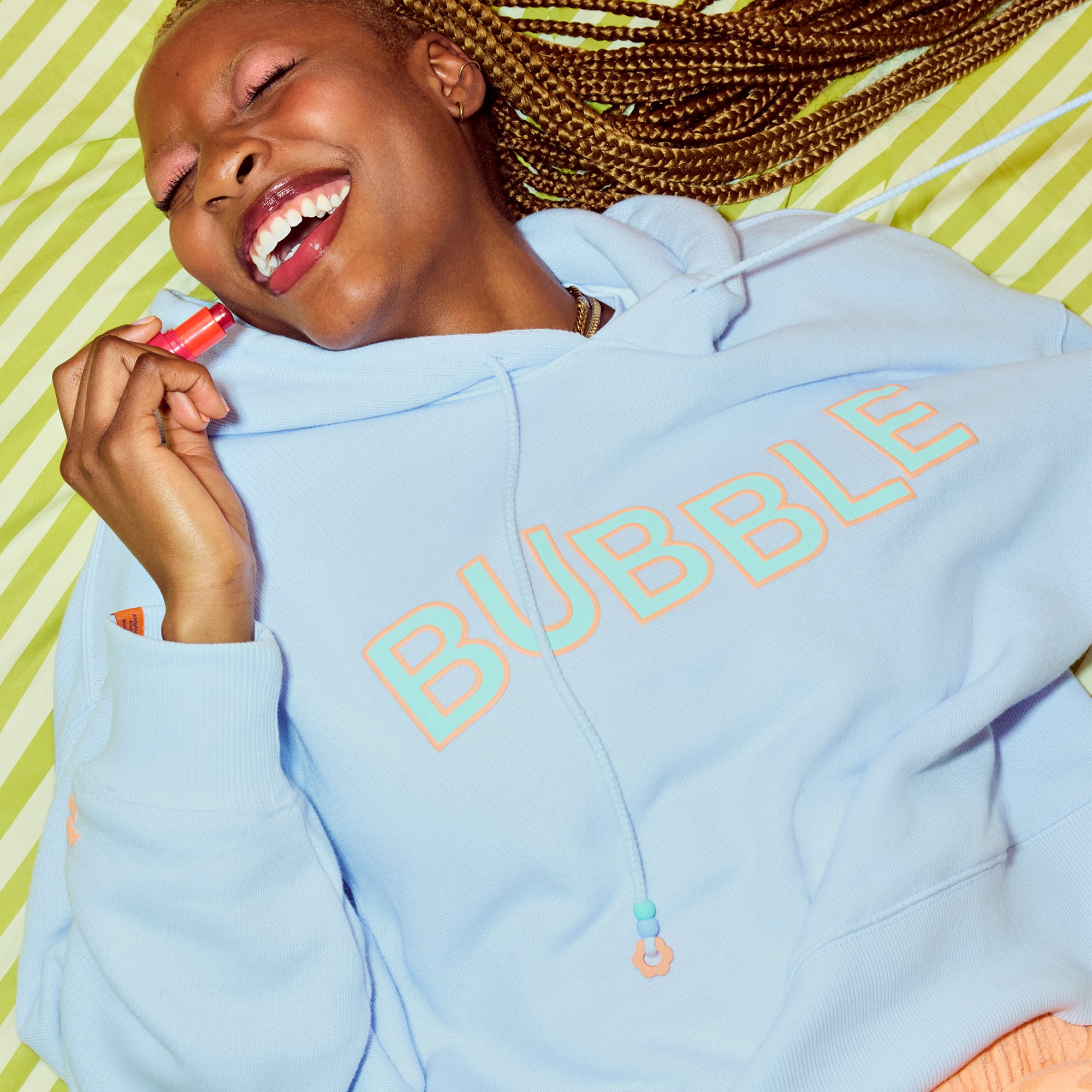 AE x Bubble Fleece Hoodie - Purple