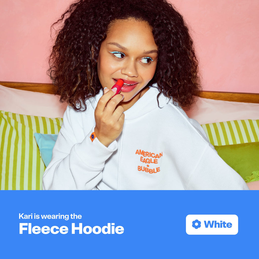 AE x Bubble Fleece Hoodie - White